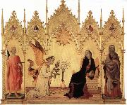 Simone Martini Annunciation with Two Saints and Four Prophets china oil painting artist